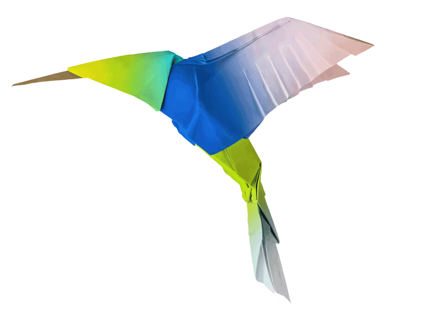 Origami-Hummingbird