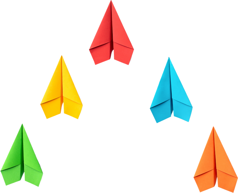 Origami-Airplanes-V-Formation